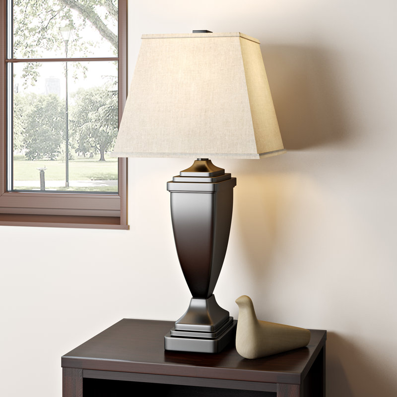 Red Barrel Studio® Pershore 29.5" Dark Brown Table Lamp Set & Reviews